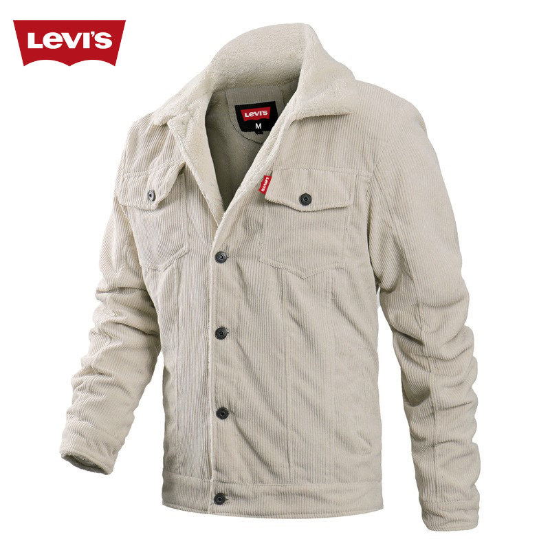 Veste en velours côtelé Sherpa