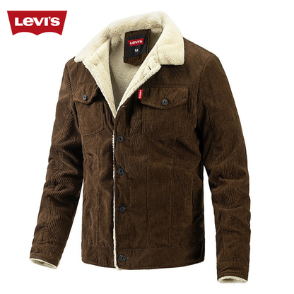 Veste en velours côtelé Sherpa